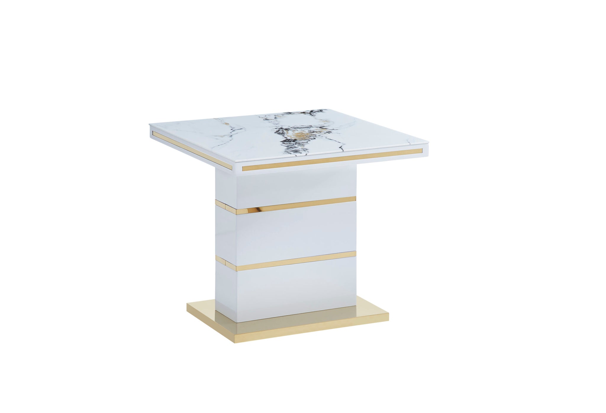 Luxor - End Table SILVER & GOLD